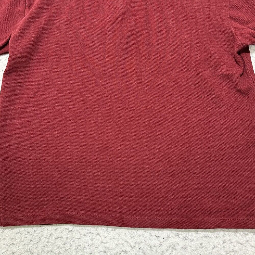 Calvin Klein Jeans Youth Medium (10/12) Short Sleeve Burgundy Red Polo Shirt - Picture 11 of 12